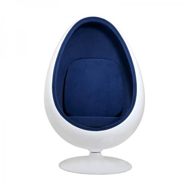 Sensorischer POD Stuhl in Eierform - blau